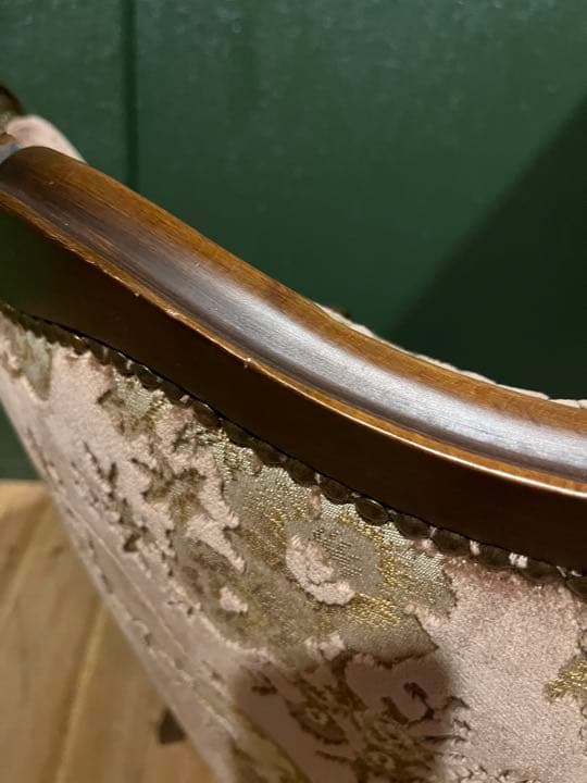 希少 カリモク シングルソファ ドマーニ 金華山 ルイ15世 アンティーク