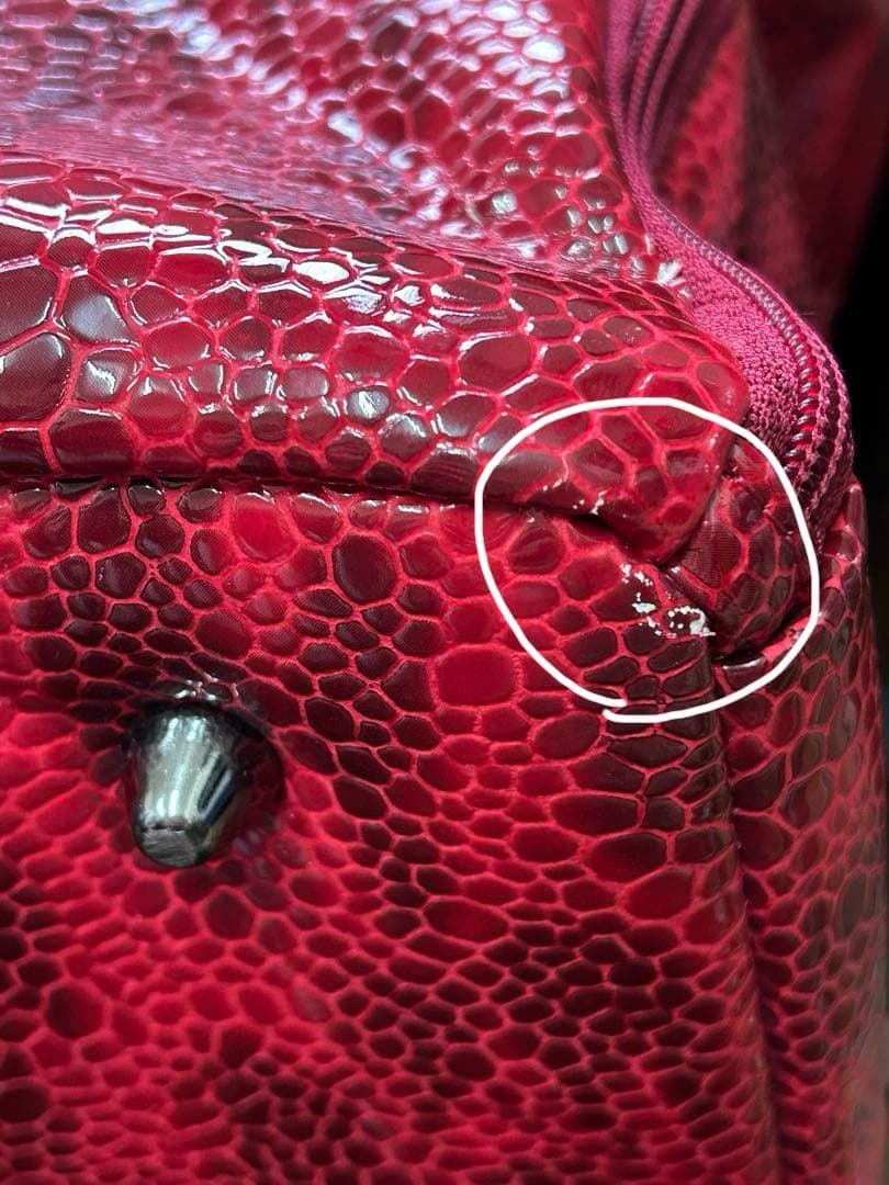 ダンスウィズドラゴン　ボストンバックショルダー付レッド