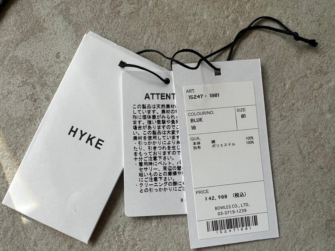 HYKE ▪️25AW▪️LAYERED OXFORD SHEER SHIRT