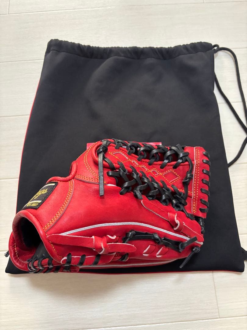 Rawlings 外野用軟式グローブ 赤