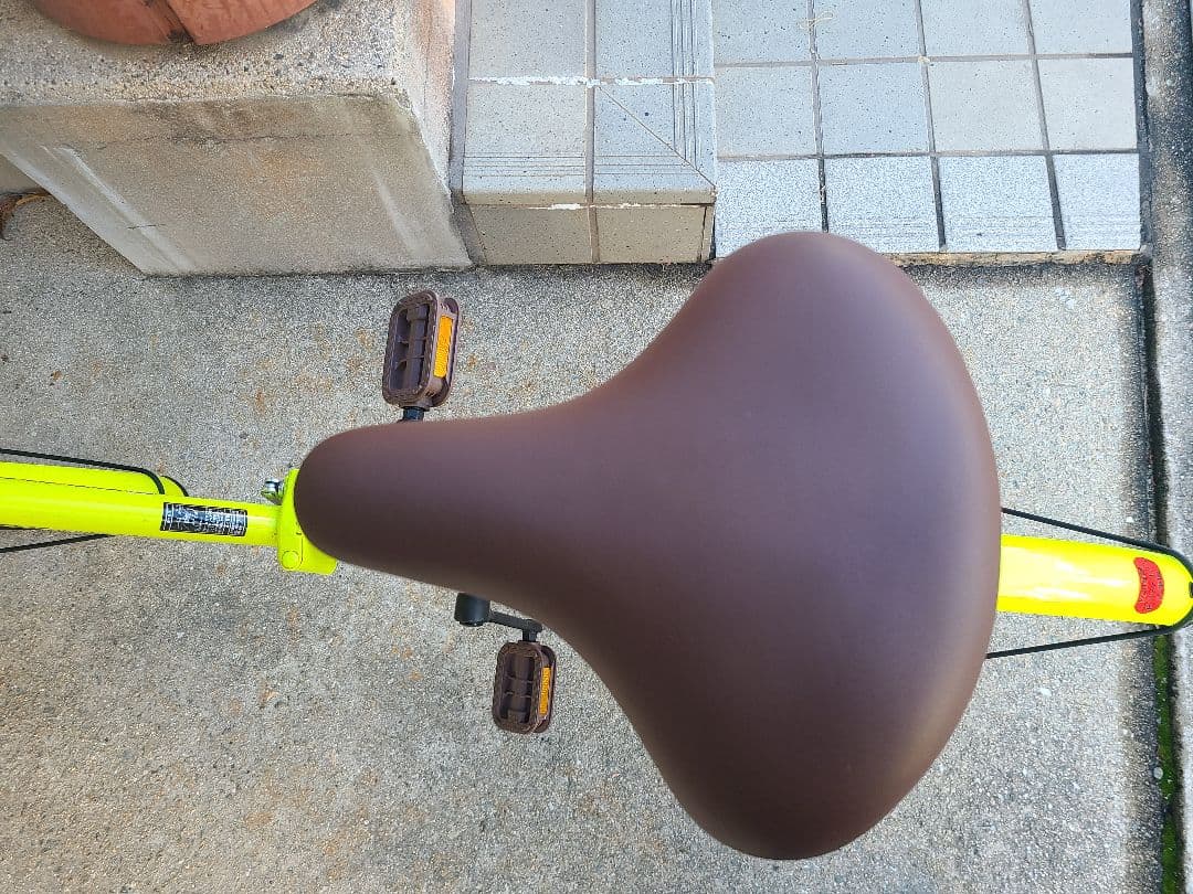 蛍光イエロー 折りたたみ自転車