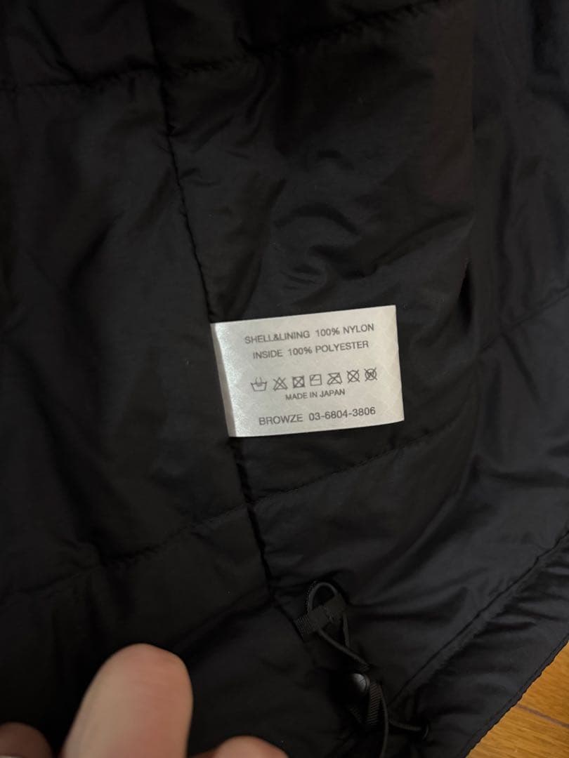 ジャケット・アウター ENNOY Padded Nylon Coach Jacket Black L