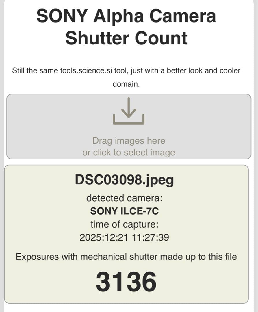 美品 SONY α7C ミラーレス一眼 本体 シャッター回数3136回