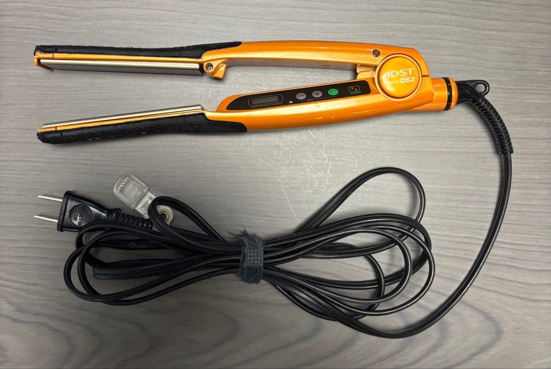 【ジャンク品】ADST D52 ストレートヘアアイロン オレンジ