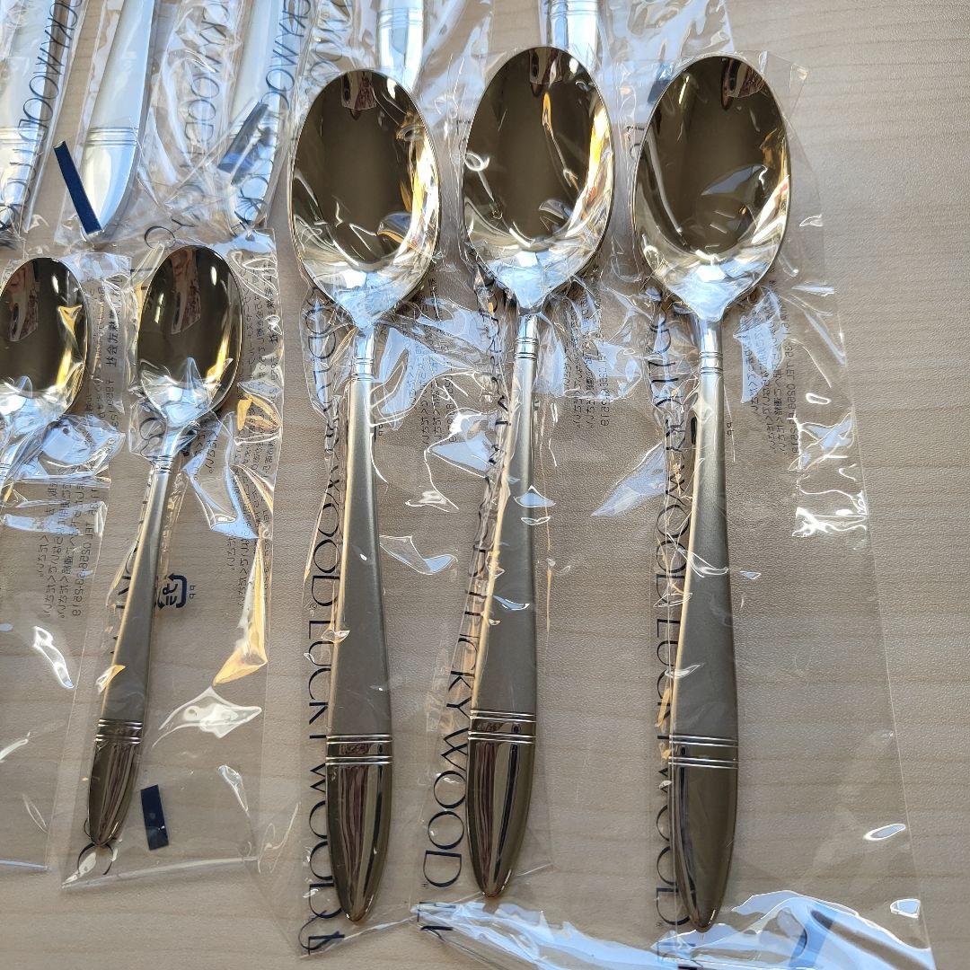 未使用　LUCKYWOOD　ラッキーウッド　カトラリーセット　25本　18-8