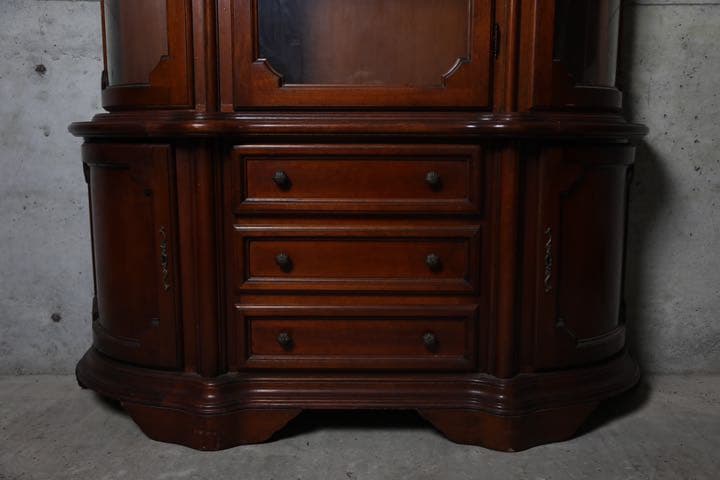 イタリア最高級家具 キャビネット ガラスケース ショーケース 飾棚 ヴィンテージ