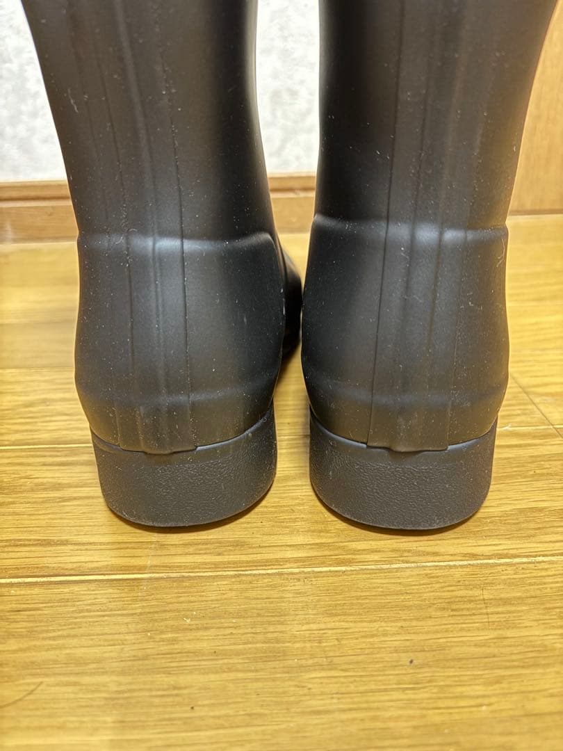 【極美品】HUNTER ロングブーツ ブラック 23~23.5 ナップサック&箱