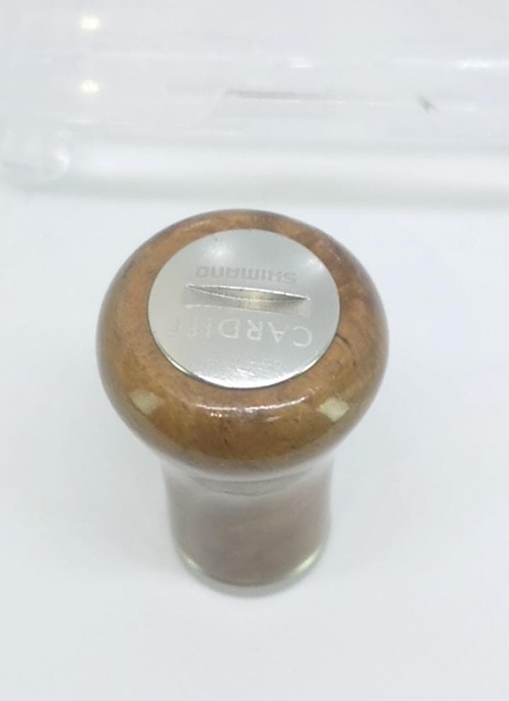 良品　シマノ　夢屋　花梨　カーディフ　ハンドルノブ　シルバー