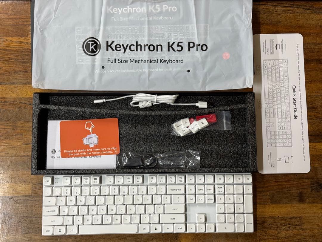 Keychron K5 pro US 赤軸 ホワイト