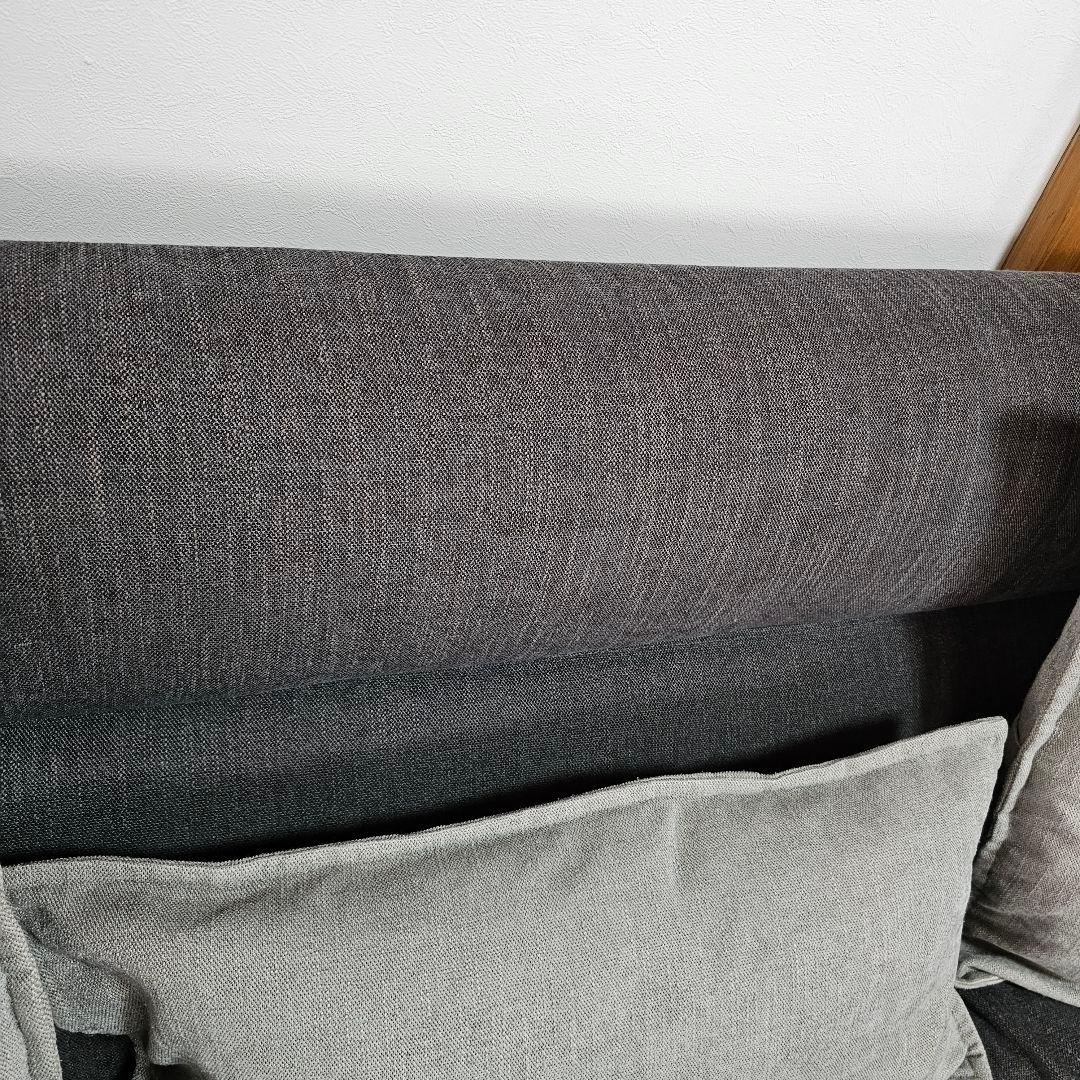 ニトリ 3人掛けソファ ダークグレー