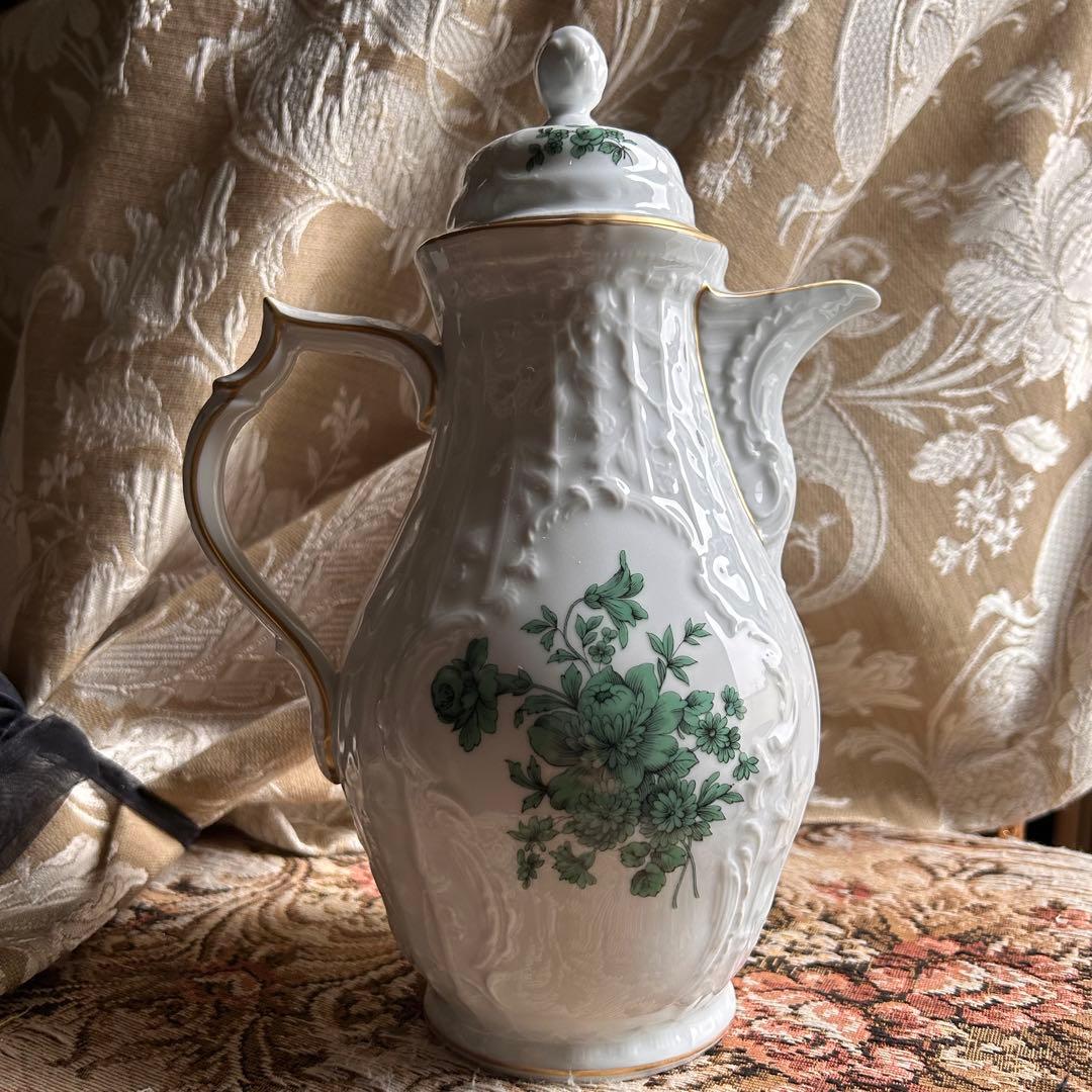 ドイツ製 Rosenthal サンスーシ宮殿の庭園 ― マイセンフラワーグリーン