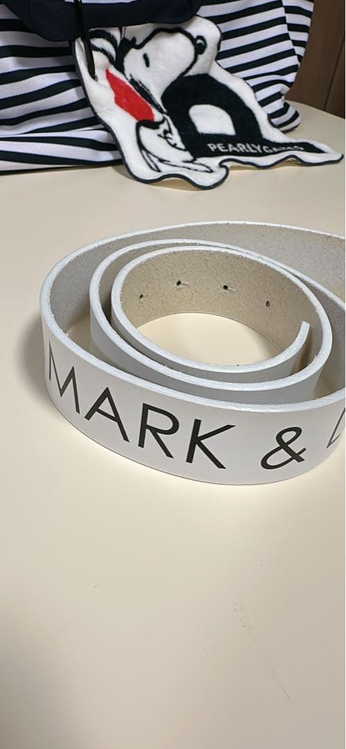 新品未使用❤️MARK&LONA ホワイトベルト