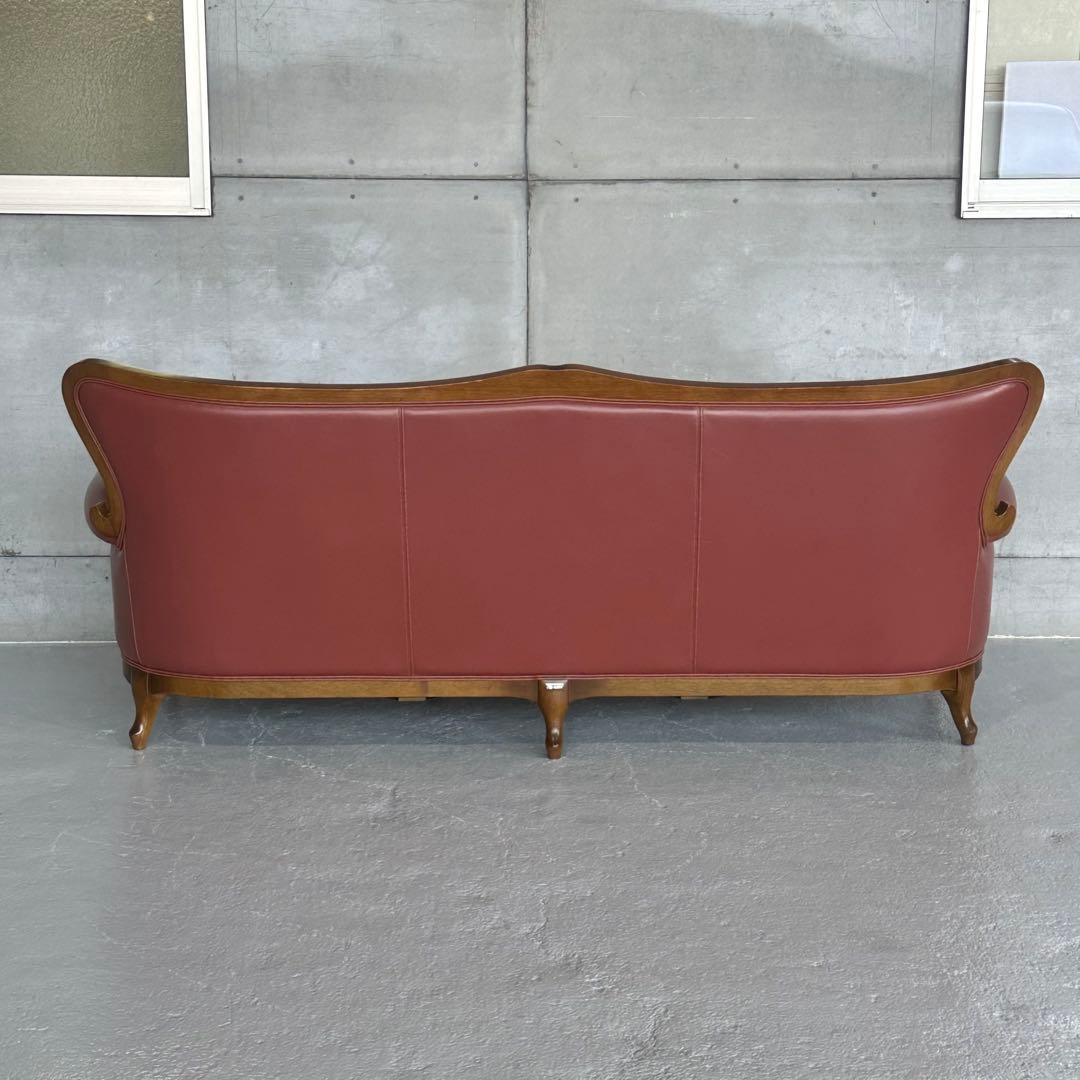 ✦マルニ木工✦ Maruni／クラシック レザーソファ 3人掛け 本革