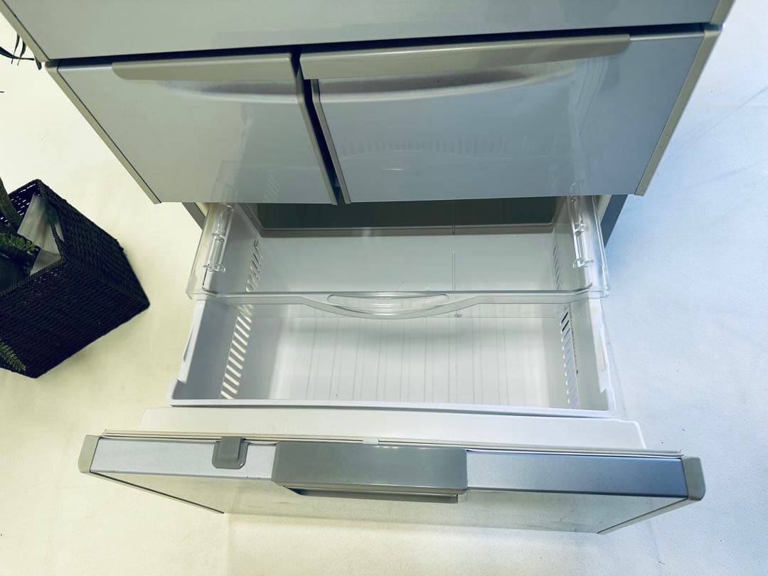 シルバー 4ドアNATIONALノンフロン冷蔵庫　NR-E402U-SH