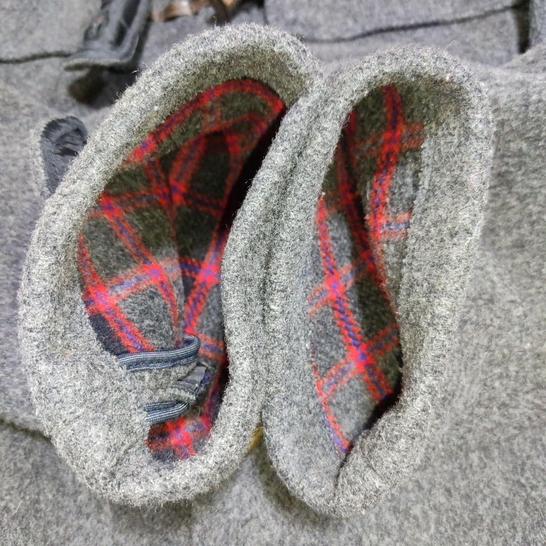 gloverall　グローバーオール　ダッフルコート　チェック　グレー　メンズ