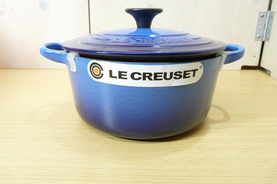 LE CREUSET ココット・ロンド 18cm アザーブルー 両手鍋②