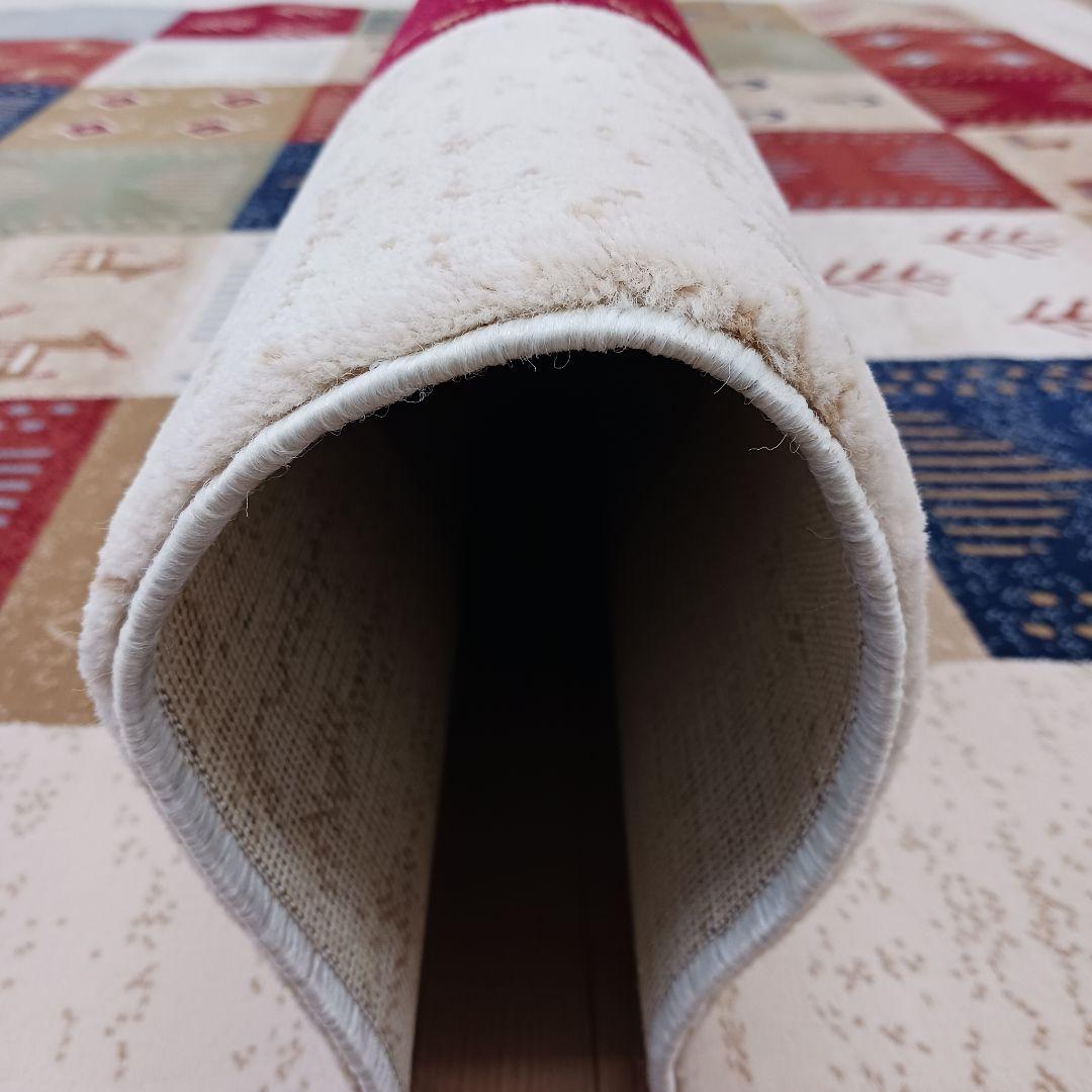 Y2872 ベルギー製 ウィルトン織 ギャッベ ラグ 大判 250×201㎝