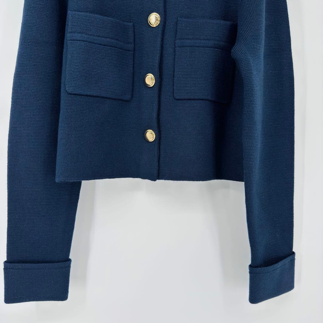 新品 SANDRO サンドロ ニットカーディガン ネイビー マリン 国内未発売