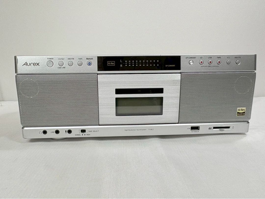 東芝 ハイレゾ対応SD/USB/CDラジカセ Aurex TY-AK2