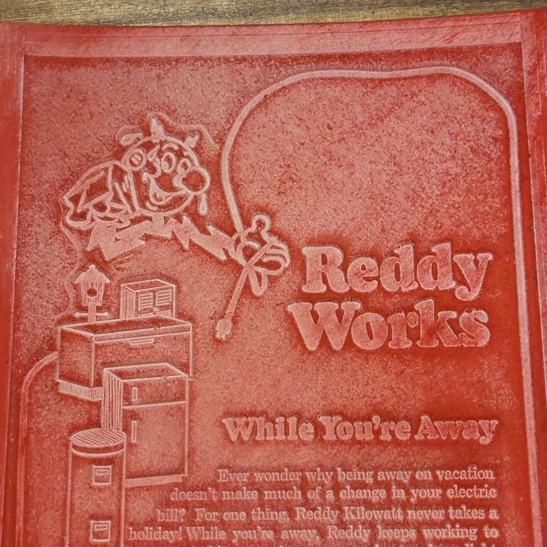 USA VINTAGE Reddy Kilowatt PAPER MOLD ①