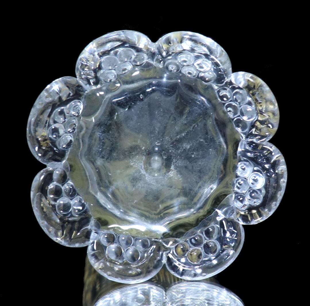 オールド・バカラ 1890年頃 多面体 花弁台座大型金彩盛り上げ花瓶 30cm