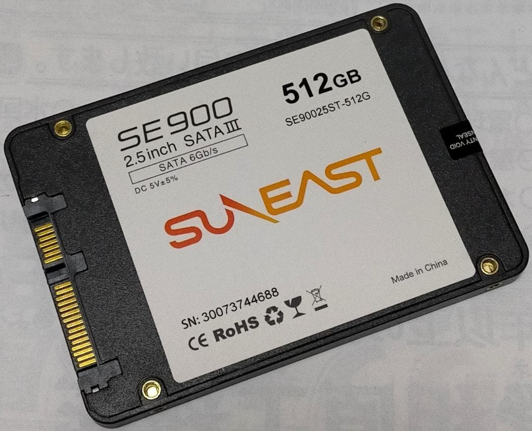 未使用 保証付き【正常】SSD512GB No.6a17