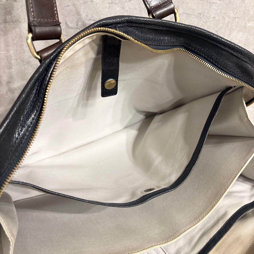 付属品完備 土屋鞄 アルマスバッファロー アーバンネイビー ビジネスバッグ