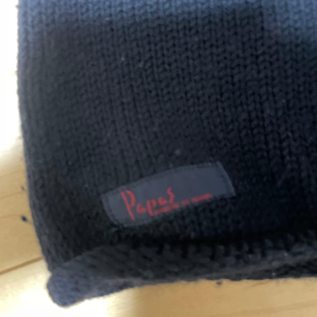 Pepas ブラックタートルネックセーター