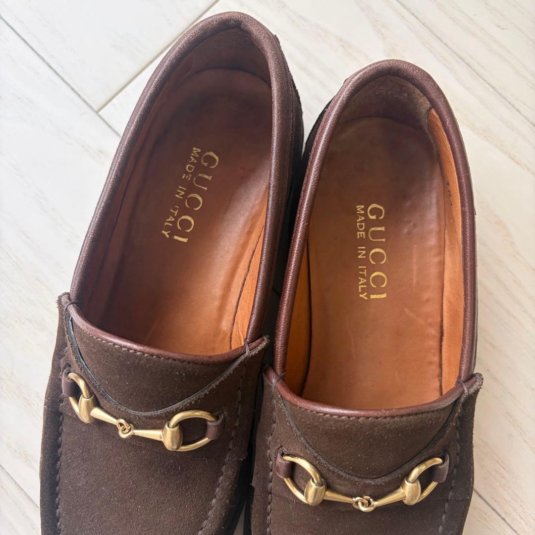 GUCCI グッチ ホースビットローファー　スウェード　23.5 6ハーフ
