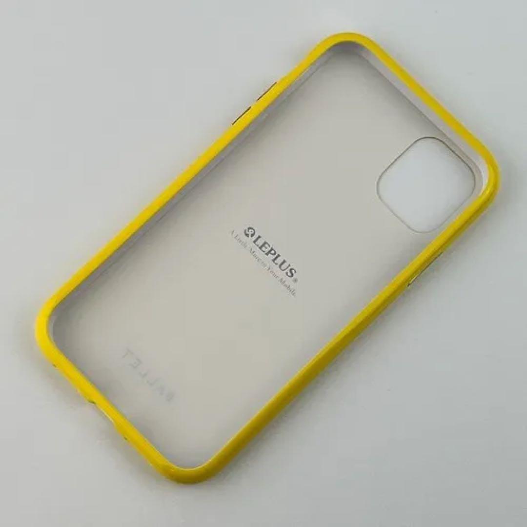 新品 iPhone 11 ガラスハイブリッドケースイエロー スマホケース Y3