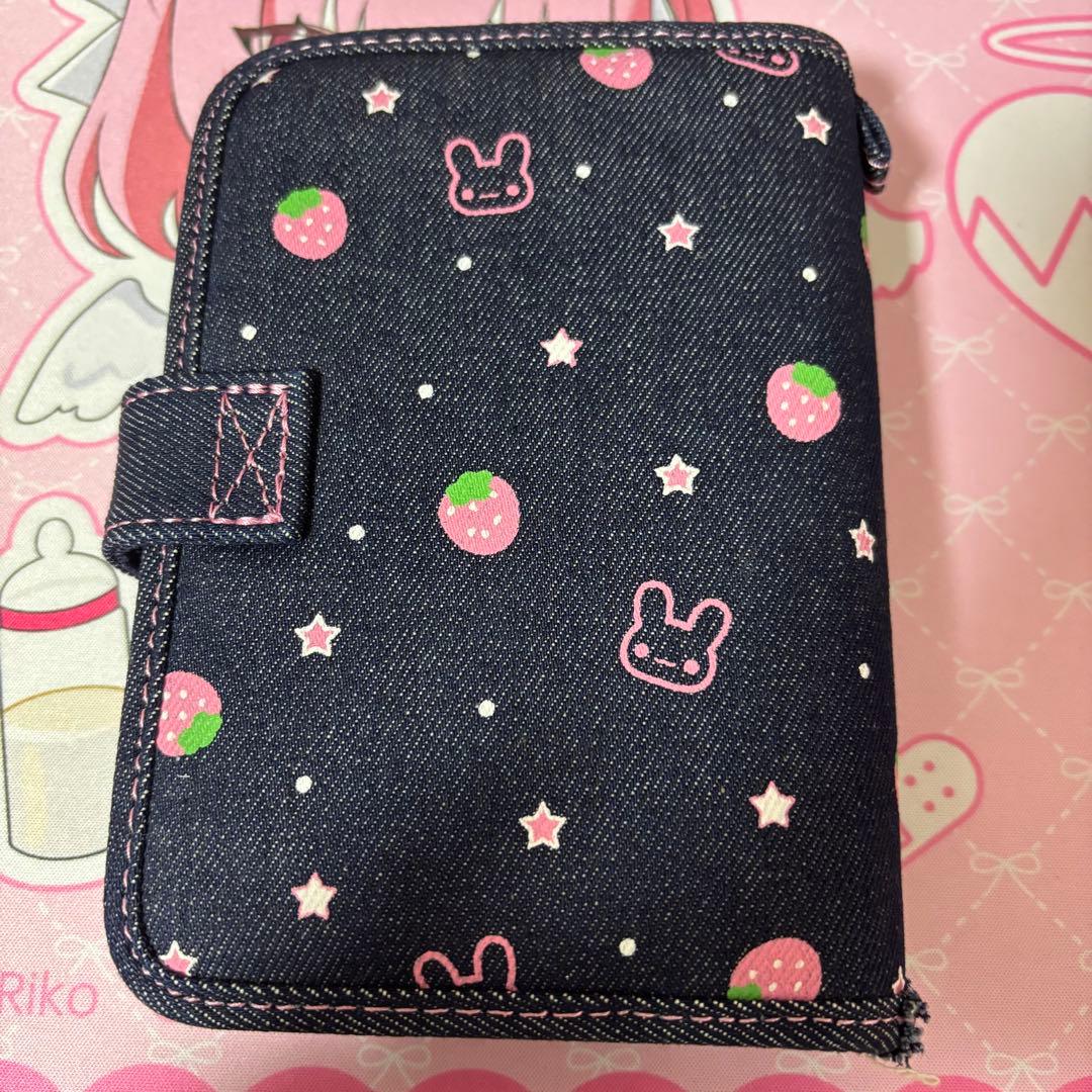 MERING メリング シール帳 デニム イチゴ うさぎ バインダー