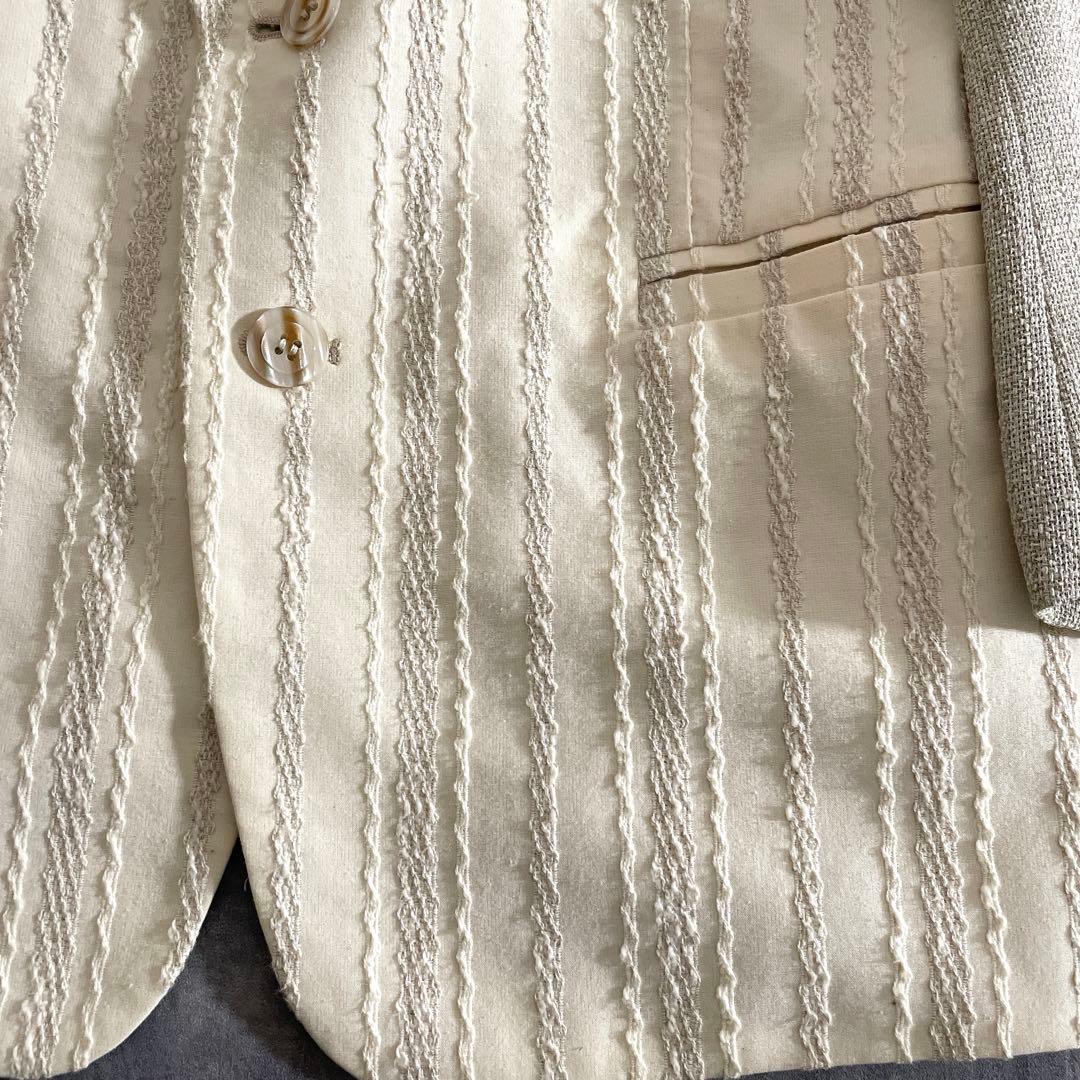 【1点物】ジャガード織 コンビネーションセットアップスーツ×CHANELネクタイ