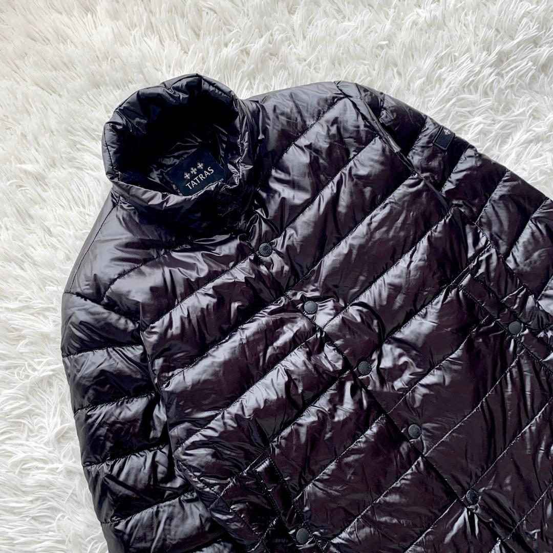 【美品】TATRAS タトラス ダウン ジャケット ワッペン ブラック