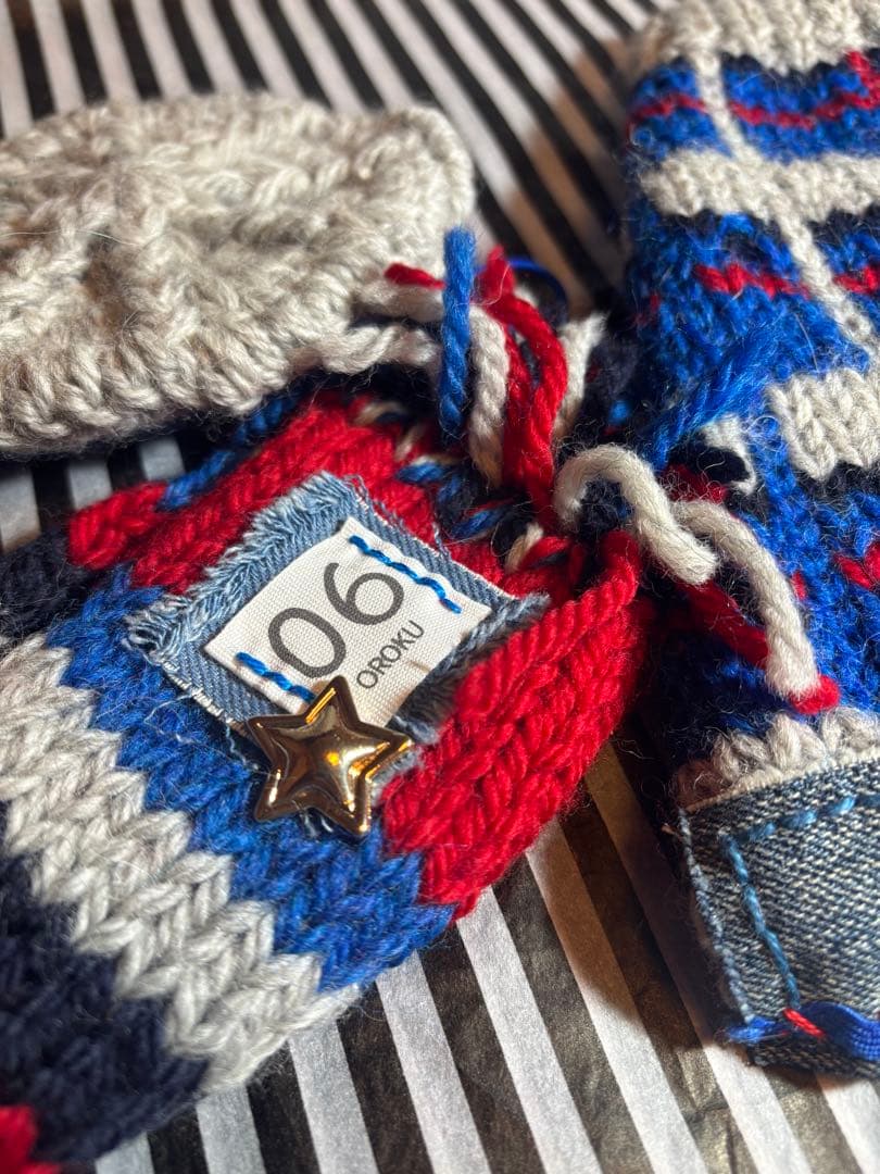 58◆ アーガイルデニムニット【OROKU】　パピリーヒルズ