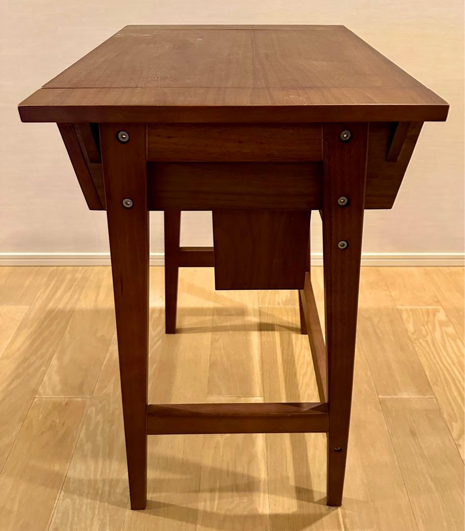 【美品】北欧風 ドレッサー/コンパクトデスク（ミラー・収納付き）