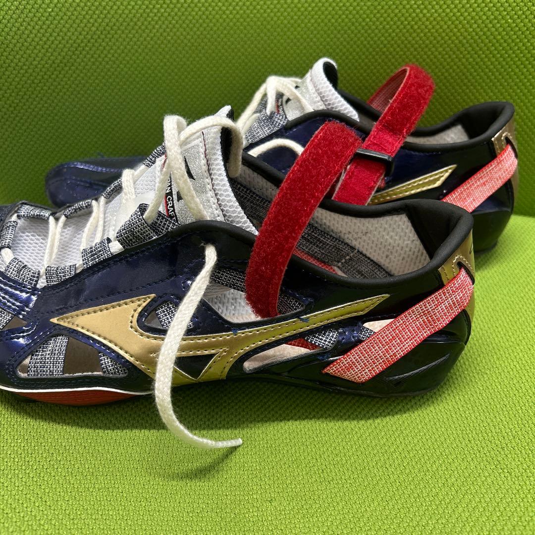 Mizuno クロノインクス ネイビー/ゴールド/レッド　25.0