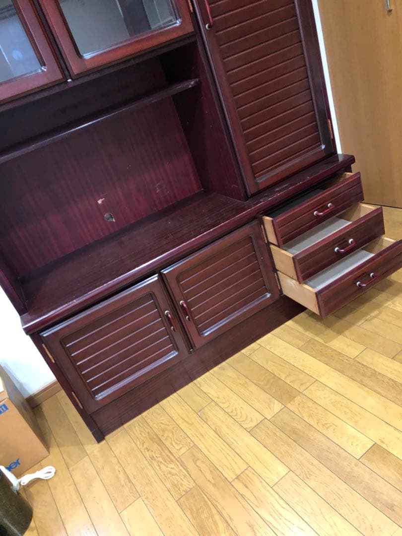 キッチンキャビネット　本棚　収納　リビング収納　キッチン収納　食器棚カップボード