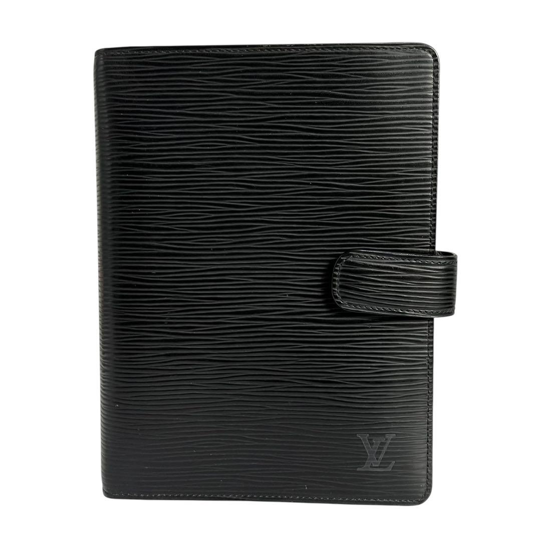 外観美品 ルイヴィトン エピ レザーリング式ファイル 黒 手帳 鑑定済 13