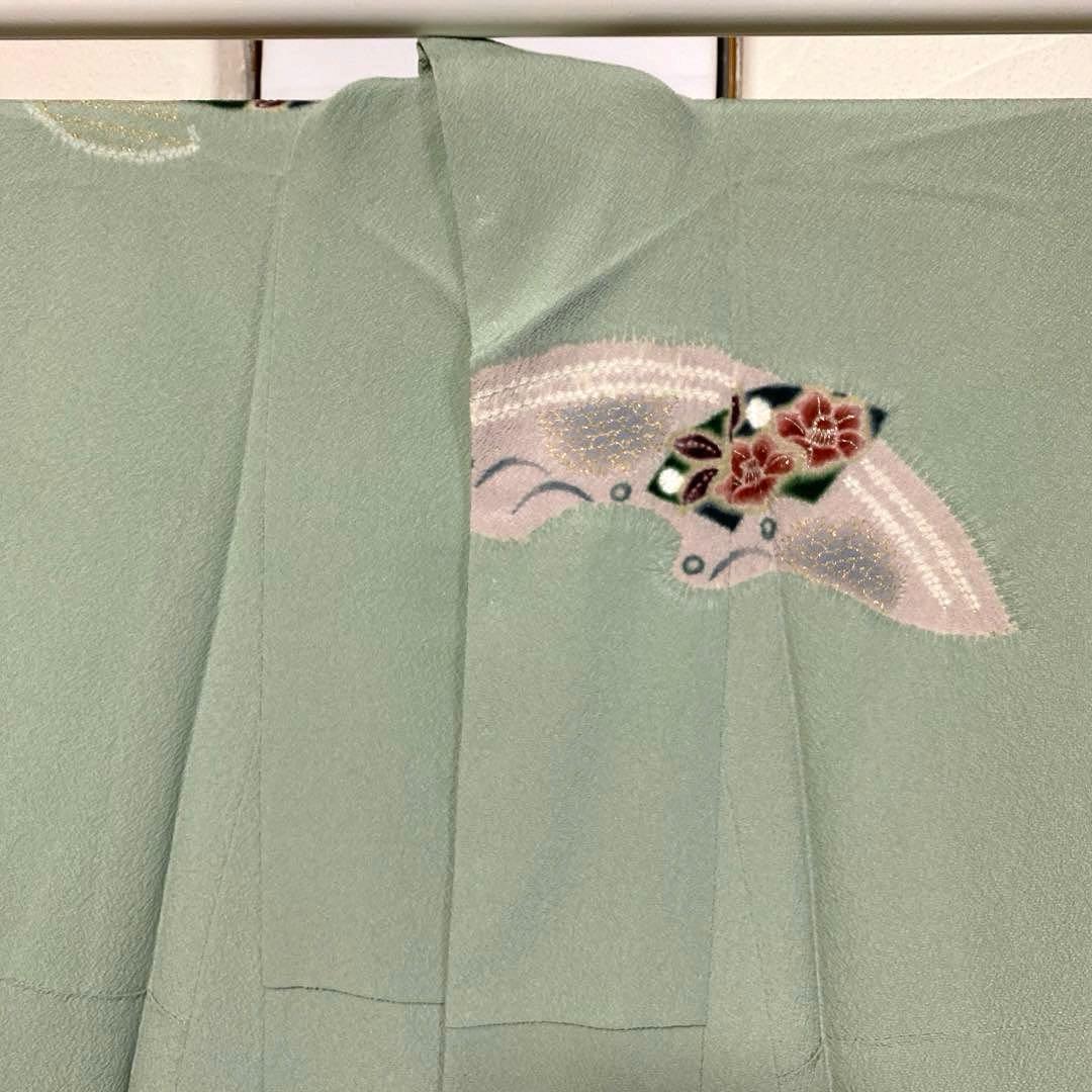 【専用】着物-辻が花着物156【訪問着】【未使用しつけ付】アンティーク調 他２点