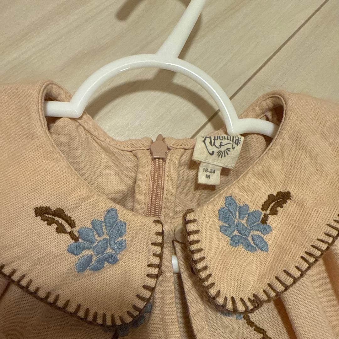 【本日限定お値下げ】apolina ロンパースとボンネットセット