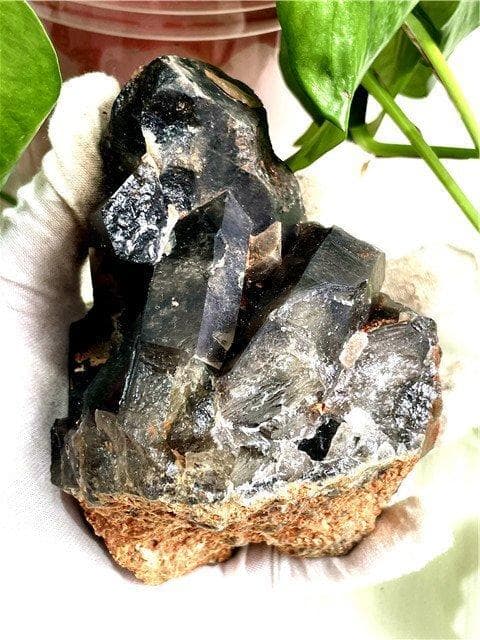 AAA級【魔除け】◆天然モリオン(黒水晶）クラスターYT8C6/170C15C