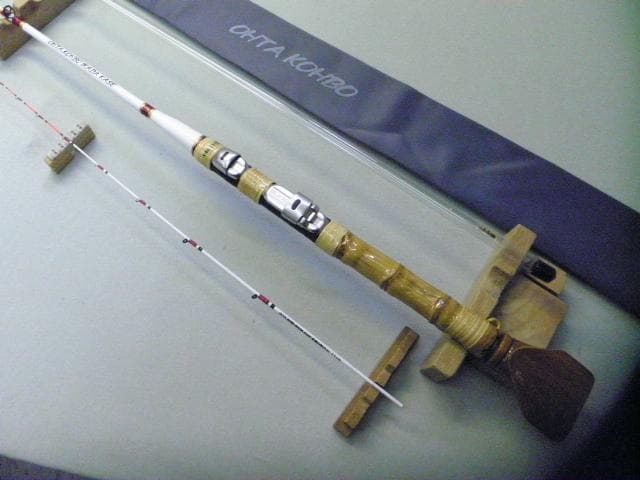 ★(1112-1)手作り・カセ・筏竿(150cm)【大特価】【￥22,000を】