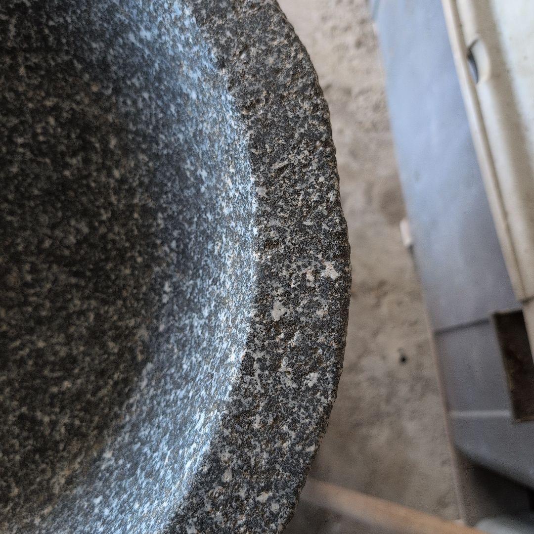 石製臼と木製杵セット 直径約40cm 引き取り限定