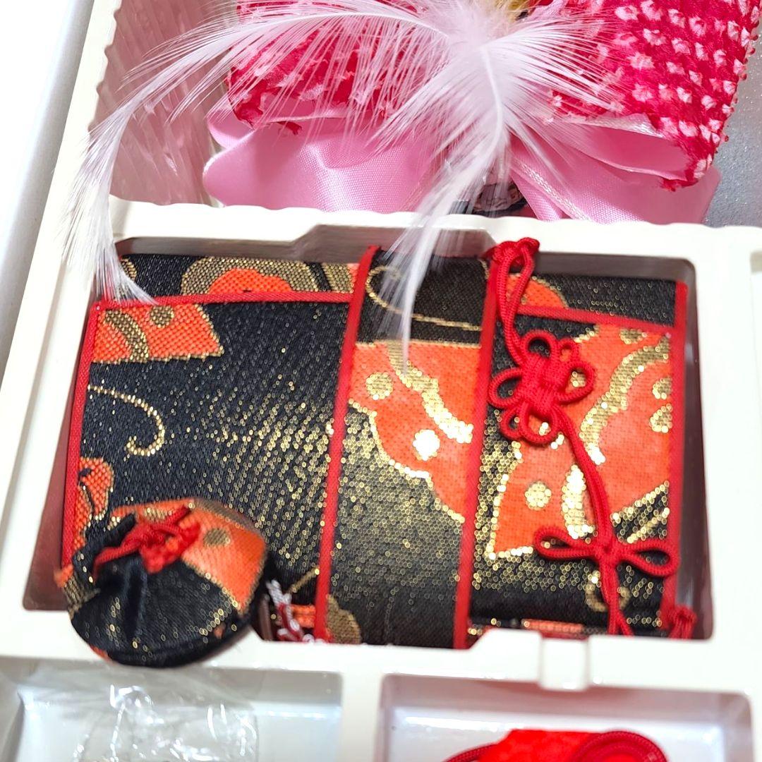 七五三　祝いセット　草履　バック　子供用小物　きもの　帯