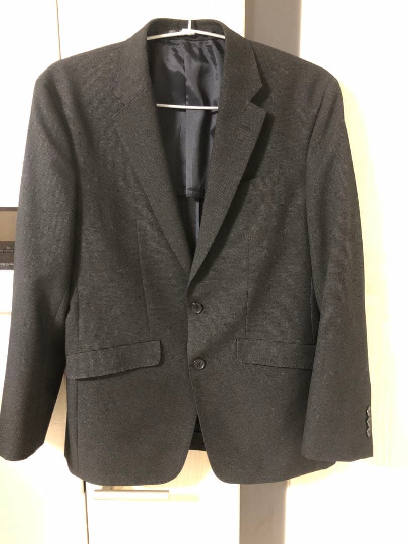 【SALE】スーツセレクト　ダークグレー 2ボタンジャケット スーツ　ベスト付き