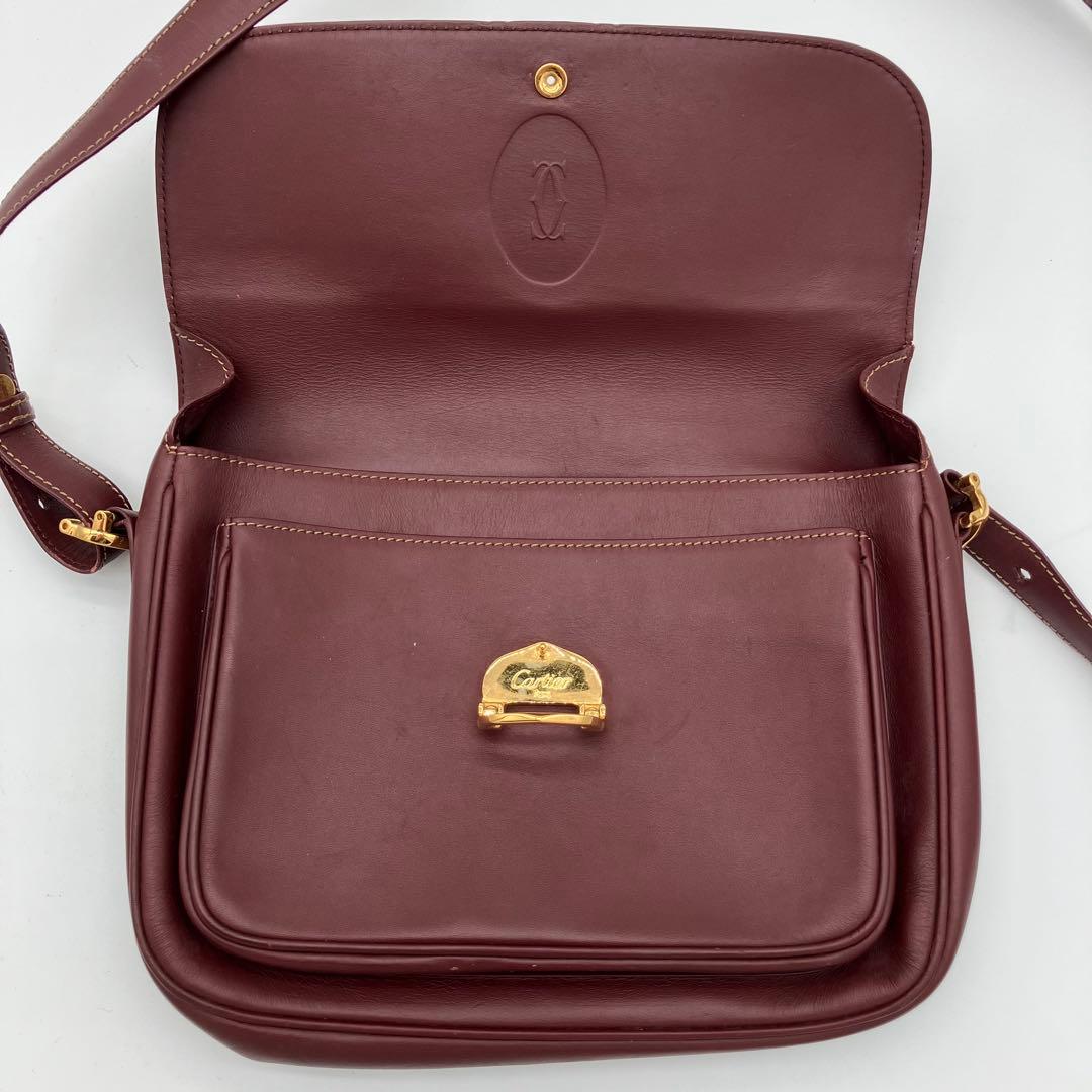 希少✨美品✨カルティエ ショルダーバッグ マスト Cホック フラップ 斜め掛け