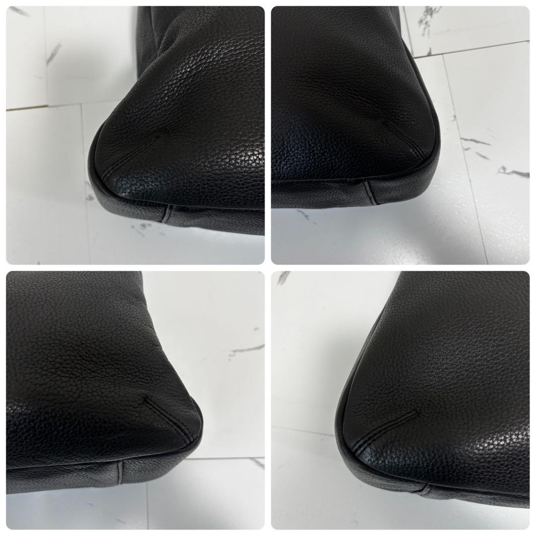 BREE✨レザー　ワンハンドル　ショルダーバッグ　ホーボー　シボ革　ターンロック