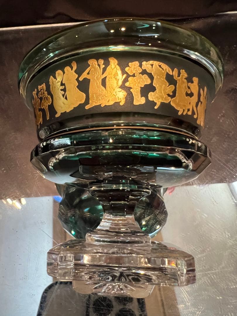 Val Saint Lmbert アンティーク酒杯GR　カメイガラス