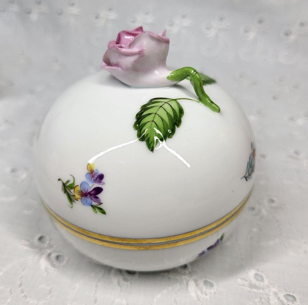 可愛い❤ヘレンド ミルフルール 小花 小物入れ ボンボニエール ジュエリー入れ