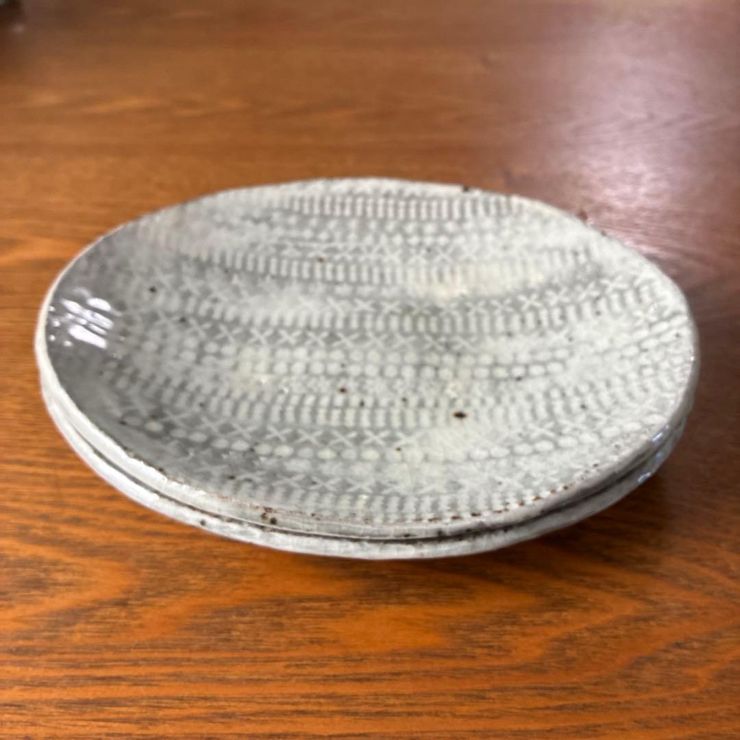 川口武亮さんの三島オーバル皿 2点